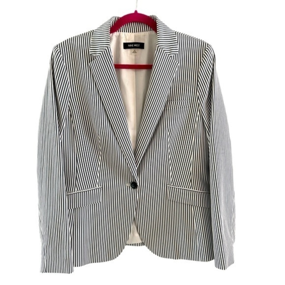 Nine West Pinstriped Blazer